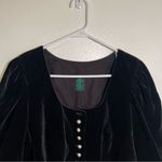 Vintage Tostmann Velvet Top Long Sleeve Pearl Buttons 42 Black Size undefined Photo 1