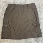Sonoma Brown Cargo Mini Skirt Sz 10 Cotton Photo 0