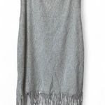 All that jazz  Vintage Ivory Sparkly Mini Dress Fringe Detail Women's Size M Photo 5