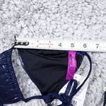 L'Agent by Agent Provocateur Sevilla Bikini Top Glitter Metallic Navy Small NWT Photo 6