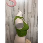 Pull & Bear  Lime Green Cutout Tank Top | Ribbed Asymmetrical Crop Top Size XS Photo 5