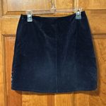 Harper Heritage  Lined Embroidered Navy Corduroy Skirt W/Zip & Hook/Eye /Med-EUC Photo 3