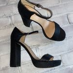 Pour La Victoire  Yvette Black snakeskin Platform Sandals Size 10 Photo 6