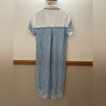 Anthropologie EUC  Cezzane Striped Eyelet Midi Dress Oversized Size Small Photo 5