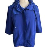 St. John Women's 3/4 Sleeve Ruffle/Scrunch Neck Jacket Small Photo 0