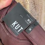 Kut From The Kloth Mia High Rise Skinny Wet Look Bordeaux Jeans 14 NWT Photo 5