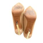 Marciano  Leather‎ Pointed Toe Pumps Cream Sz 7 Photo 4