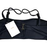 ANDIE Swim Top Women Sz S Black Bora Bora Convertible Retro Feminity Grunge NWT Photo 3