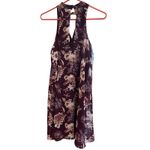 Miami Floral Halter Dress Keyhole Neck Sleeveless Casual Party Dress Size Small Photo 2