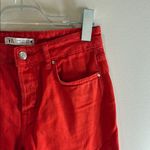ZARA  Bold Scarlet Jeans Photo 2