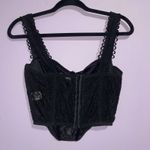 Quiet Storm Corset Top Women Size M Black Lace Y2K Romantic WhimsiGoth Size M Photo 4