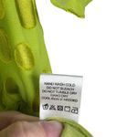 Lovers + Friends NWT‎  Citron Green Regina Polka Dot Romper Satin Off Shoulder Sm Photo 5