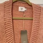 NWT Luna + Ivy Anthropologie Size S Pink Knit Cardigan 3D Appliqué Cherries Photo 6