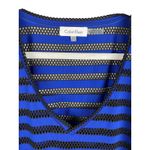 Calvin Klein  Mesh Stripe Tunic Swim Drawstring‎ Pockets Cover-Up Size Photo 3