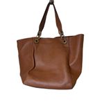 Steve Madden  Brown Vegan Leather Oversized Hobo Shoulder Bag & Wristlet Pouch Photo 2