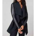 Spanx Drape Front Faux Leather Jacket Photo 1