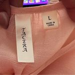 Tacera  | Peach Hi/Low Blouse Sz L Photo 6