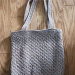 Beige Woven Crochet Tote Bag Shoulder Strap Boho‎ Minimalist Green Photo 0