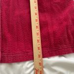 L.L.Bean Corduroy Button Front Shirt Jacket L PET Raspberry Lined Vintage Red Size L Photo 4