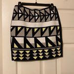 Rachel Roy Rachel diamond print bandage knit mini skirt, size medium Photo 0