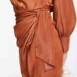 ASOS Rust Cowl Neck Mini Dress Photo 2