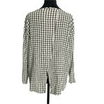 NEW Cut Loose Size Medium Top Blouse Crop Long Sleeve Checkered Plaid Boho Photo 4