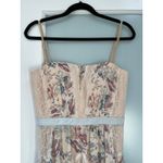 BCBGMAXAZRIA ‎ Elle Lace Floral Print Maxi Dress Sleeveless Evening Gown Photo 5