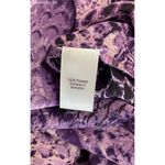 Jennifer Lopez Purple Snakeskin Print Blouse Flowy w/ Keyhole - Size M Photo 10
