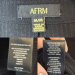 AFRM Rennia Rib Button Front Mini Dress Black Size M Photo 5