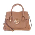Michael Kors Margo Tan Leather Satchel Bag Photo 0