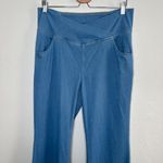 Halara  High-Waisted Cross Over Casual Flare Leg Denim Pull on Pants XL Photo 1