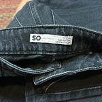 SO  SUPER HIGH RISE CARPENTER STRAIGHT BLACK JEANS Photo 2