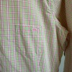 Vineyard Vines  Button Down Shirt sz 6 Pink Green Plaid‎ Preppy Coastal Photo 4