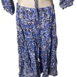 Cara Cara Blue Floral top and maxi skirt set sz S Photo 5