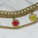 Colorful Charm Draped Gold Tone Chain Belt XS/Small (XS/S) Y2K Statement ✨ Photo 3