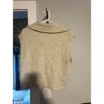 Sincerley Jules sweater vest with mock collar sz M Tan Size M Photo 2