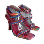 Cape Robbin  ladies colorful ankle tie high heels size 9 colorful cute Photo 3
