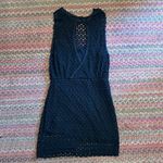 Free People BLACK CROCHET KNIT BOHO DRESS Photo 5
