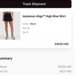 Lululemon Skirt Black Photo 4