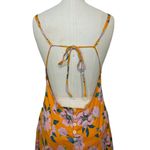 Free People NWT Finer Things Maxi Dress in Sunshine Combo Orange Floral Size L Photo 8