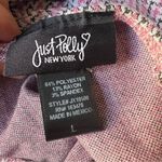 Houndstooth Just Polly Pink  Crop Top Size L Photo 2