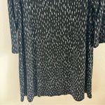 Clara Sunwoo Longline Black White Printed Tunic Top Lagenlook Mature Modest M Size M Photo 4