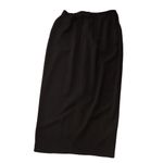 Donna Karan  Wool Blend Black And Gold Faux Button Knit Midi Pencil Skirt Size 8 Photo 5
