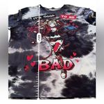 Dolls Kill NWT DC Harley Quinn Long Sleeve Top Women’s Size XL Tie Dye Graphic Photo 7