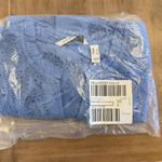 Isaac Mizrahi Shirt Womens Large Blue Eyelet Embroidered Cottagecore Beachy Photo 2