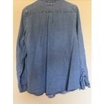 Banana Republic  Blue Chambray Casual Coast Button Front Shirt Womens Medium Tall Photo 8