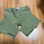 Tory Burch  Olive Green Moto Pants Ankle Zip Size 32. Photo 4