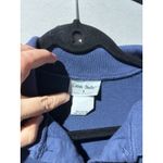 Cotton Studio Womens Blue Button Up Collared Long Sleeve Shirt Size S Photo 4