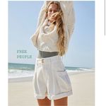 Free People  Canyon Moon White Corduroy Cargo Balloon‎ Shorts Size 8 Photo 1