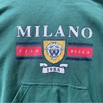 PacSun graphic retro Milano sweatshirt hoodie green Photo 1